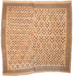 Fine and Rare Antique Verheh Kilim Flat Weave Wool Rug 62 x 63  - 4269338