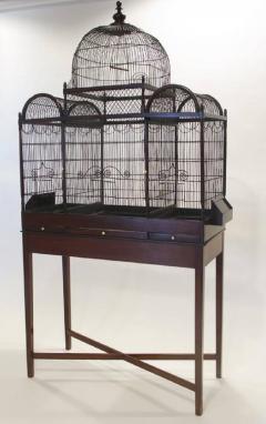 Fine and Rare English George III Birdcage on Stand, circa 1780