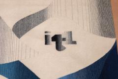 Fine mid century French designer wool tapestry 410 x 64  - 4241784
