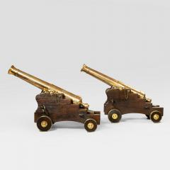 Fine pair of 19th Century English 41 barrel bronze cannon - 826803