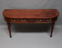 Fine quality 18thc Sheraton mahogany bow front side server - 4787871