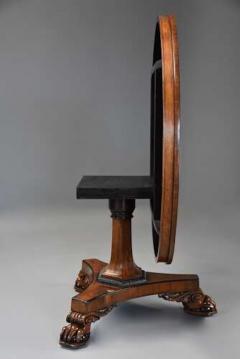 Fine quality 19th century William IV rosewood tilt top breakfast table - 4756938