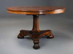 Fine quality 19th century William IV rosewood tilt top breakfast table - 4756940