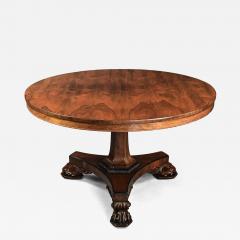 Fine quality 19th century William IV rosewood tilt top breakfast table - 4762021