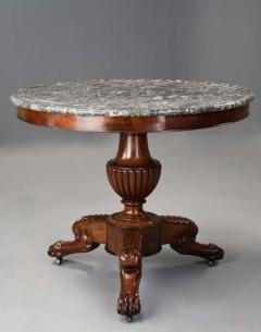 Fine quality 19thc French mahogany Gueridon table with original top - 4806002