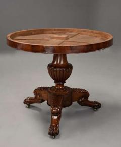 Fine quality 19thc French mahogany Gueridon table with original top - 4806006