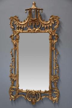 Fine quality Chinese Chippendale style carved giltwood mirror - 4805998