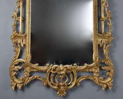 Fine quality Chinese Chippendale style carved giltwood mirror - 4806150