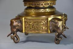 Fine quality French Japonisme style bronze incense burner set - 4774339