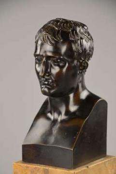 Fine quality early 19thc French bronze bust of Napoleon on marble base - 4805923
