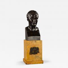 Fine quality early 19thc French bronze bust of Napoleon on marble base - 4811339
