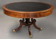 Fine quality early 19thc Regency mahogany drum table possibly Irish - 4756046