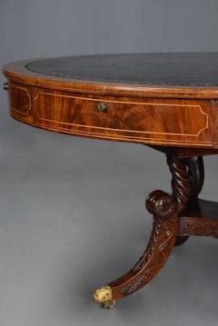 Fine quality early 19thc Regency mahogany drum table possibly Irish - 4756056