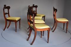 Fine quality set of six Regency rosewood dining chairs - 4799843