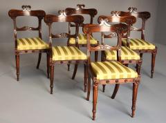 Fine quality set of six Regency rosewood dining chairs - 4800967