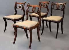 Fine quality set of thirteen Regency simulated rosewood dining chairs - 4752830