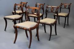 Fine quality set of thirteen Regency simulated rosewood dining chairs - 4752833