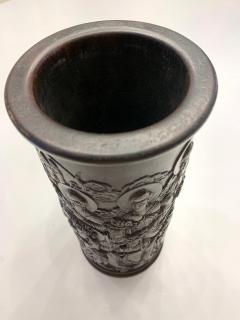 Finely Carved Chinese Brush Holder Pot - 1153608