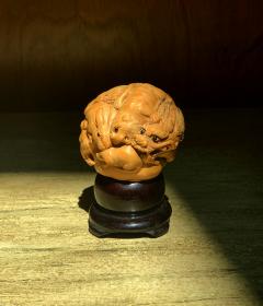 Finely Carved Japanese Okimono on Stand - 1334823