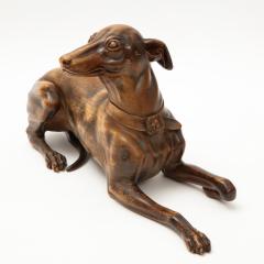 Finely Carved Recumbent Whippet Circa 1900s - 792308