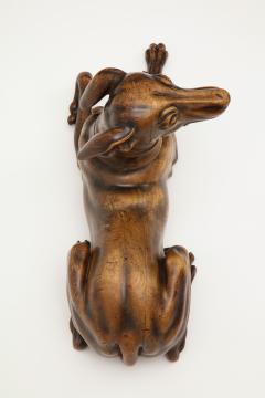 Finely Carved Recumbent Whippet Circa 1900s - 792310