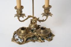 Finely Cast Louis XV Gilt Bronze Candlestick Lamp - 433999