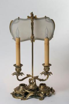 Finely Cast Louis XV Gilt Bronze Candlestick Lamp - 434001