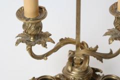 Finely Cast Louis XV Gilt Bronze Candlestick Lamp - 434002