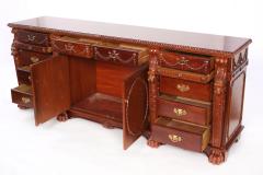 Finely Hand Carved Mahogany Wood Server Sideboard - 1943695