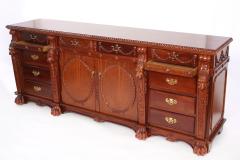 Finely Hand Carved Mahogany Wood Server Sideboard - 1943701