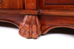 Finely Hand Carved Mahogany Wood Server Sideboard - 1943709