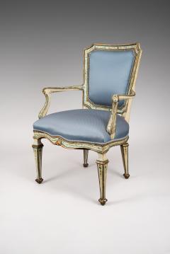 Finely Painted Pair of Louis XVI Venetian Armchairs - 118303