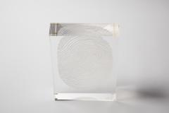 Finger Print Lucite Sculpture by Wolf - 1721881