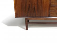 Finley Restored Mid century Danish Santos Rosewood Credenza with Brass Pulls - 4085158