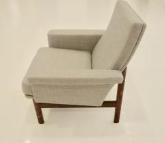 Finn Juhl A Pair Of Finn Juhl Lounge or Armchairs For France Son In Greige Fabric - 877666