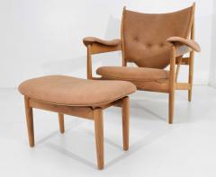 Finn Juhl Finn Juhl Chieftain Chair and Ottoman by Baker - 1521864