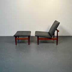 Finn Juhl Finn Juhl Danish Mid Century Modern Japan Lounge Chair and Ottoman Daverkosen - 3195542