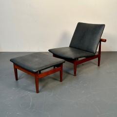 Finn Juhl Finn Juhl Danish Mid Century Modern Japan Lounge Chair and Ottoman Daverkosen - 3195544