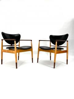 Finn Juhl Finn Juhl Model 48 Chair by Baker in Teak and Maple 2 available  - 3217453
