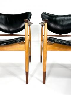 Finn Juhl Finn Juhl Model 48 Chair by Baker in Teak and Maple 2 available  - 3217455