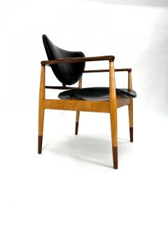 Finn Juhl Finn Juhl Model 48 Chair by Baker in Teak and Maple 2 available  - 3217457