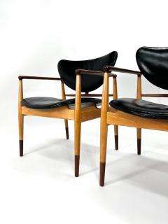 Finn Juhl Finn Juhl Model 48 Chair by Baker in Teak and Maple 2 available  - 3217459