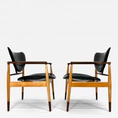 Finn Juhl Finn Juhl Model 48 Chair by Baker in Teak and Maple 2 available  - 3218070