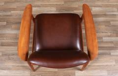 Finn Juhl Finn Juhl Model BO 118 Cognac Leather Teak Lounge Chair - 3929757