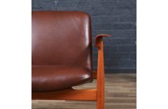 Finn Juhl Finn Juhl Model BO 118 Cognac Leather Teak Lounge Chair - 3929759