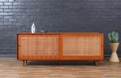 Finn Juhl Finn Juhl Teak Walnut Credenza with Cane Front Doors - 3915558