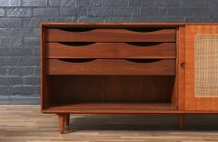 Finn Juhl Finn Juhl Teak Walnut Credenza with Cane Front Doors - 3915566