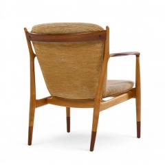 Finn Juhl Finn Juhl for Baker Delegate Mid Century Walnut Lounge Chairs Pair - 4362891