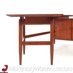 Finn Juhl Finn Juhl for Baker Mid Century Walnut Desk with Return - 3684422