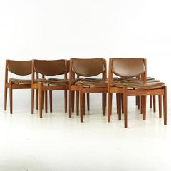 Finn Juhl Finn Juhl for France and Son Mid Century Model 197 Teak Dining Chairs Set of 8 - 3437042